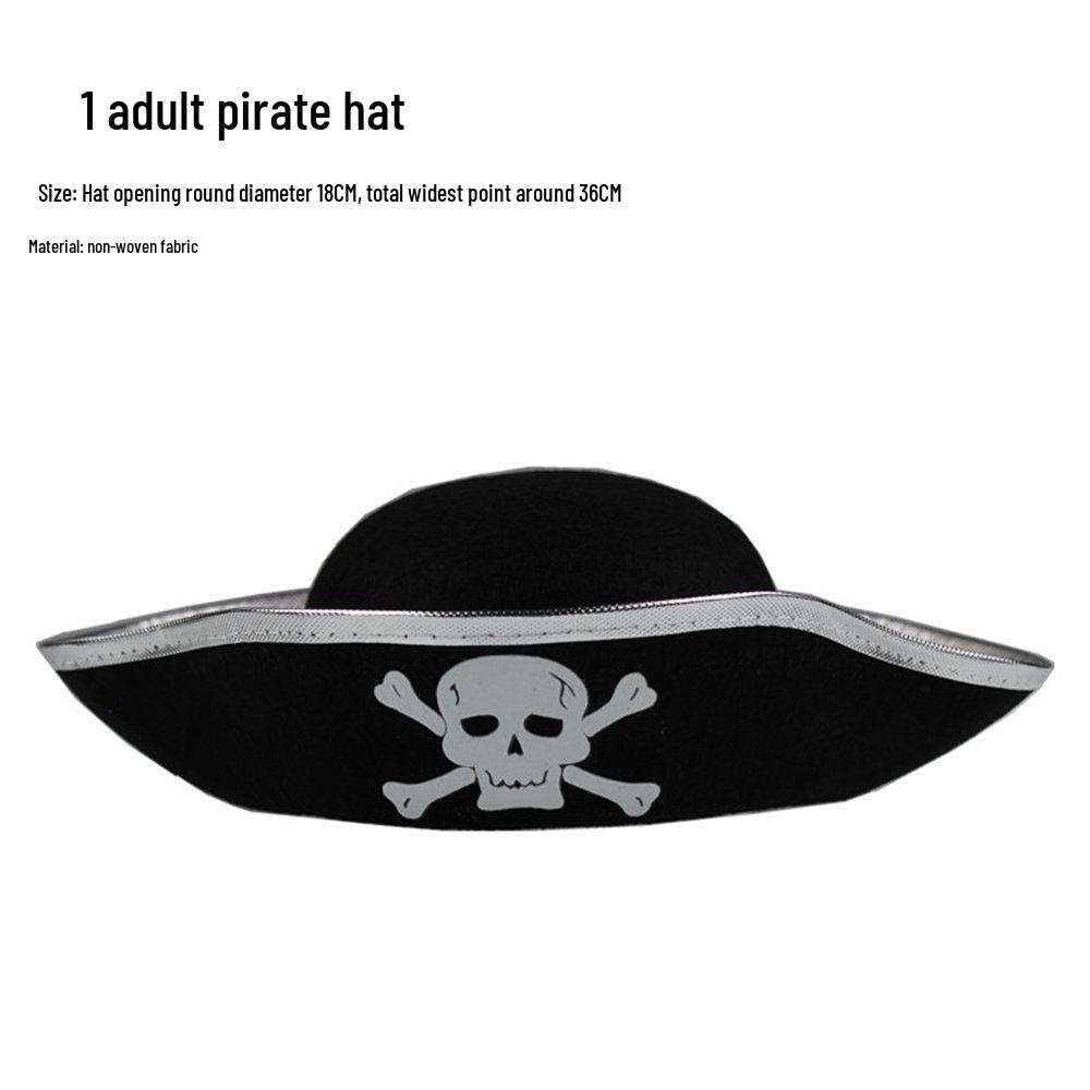 Cosplay Pirate Costume Set: Includes Pirate Hat, Sword, Flag, Bugle Horn, Eye Patch, and Mask for Halloween. Inspired by Pirates of the Caribbean.