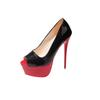 Large size hate sky high heels red sole thin heel sexy bed single shoes waterproof table high heels women's shoes