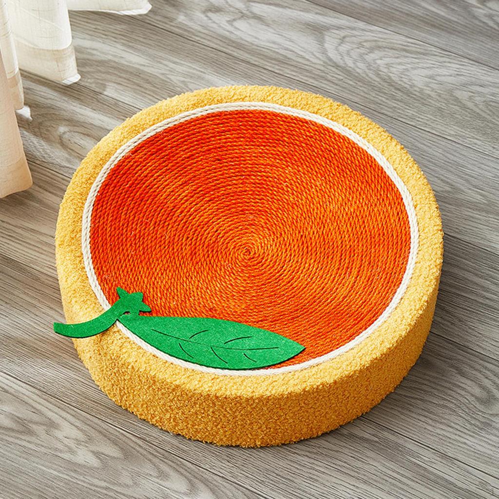 Cat Scratcher Bed Scratch Pad Cartoon Anti Slip Mat Sisal for Indoor Cats to Play,