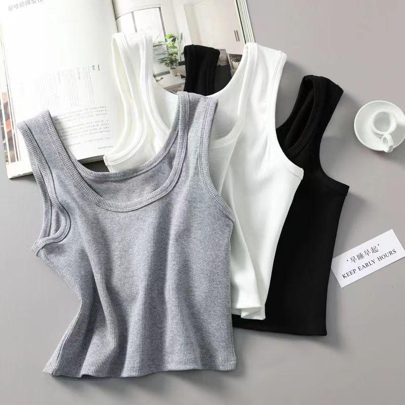 Women's High Waist Sleeveless Crop Top: Trendy, Sexy Summer Camisole with Stylish Back Design