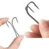 50Pcs/Box Mix Treble Fishing Hooks Kit Treble Hooks Fishhook For Artificial Hard Bait Bass Trout Saltwater Triple Fishing Hooks