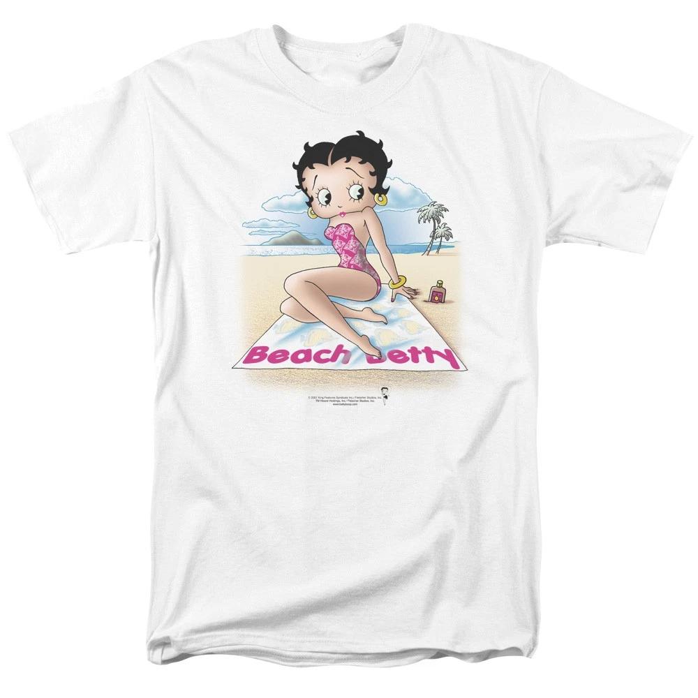 Betty Boop - Beach Betty -  Unisex Short Sleeve Children s T-shirt - White 150