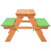 Kids  Picnic Table with Benches 89*79*50 Cm Solid Pine Wood