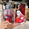 Zero Two Darling In The FranXX Anime Phone Case For Samsung S25 Ultra S23 S22 S21 S20 Plus S24 Fe A55 Color Silver Cover