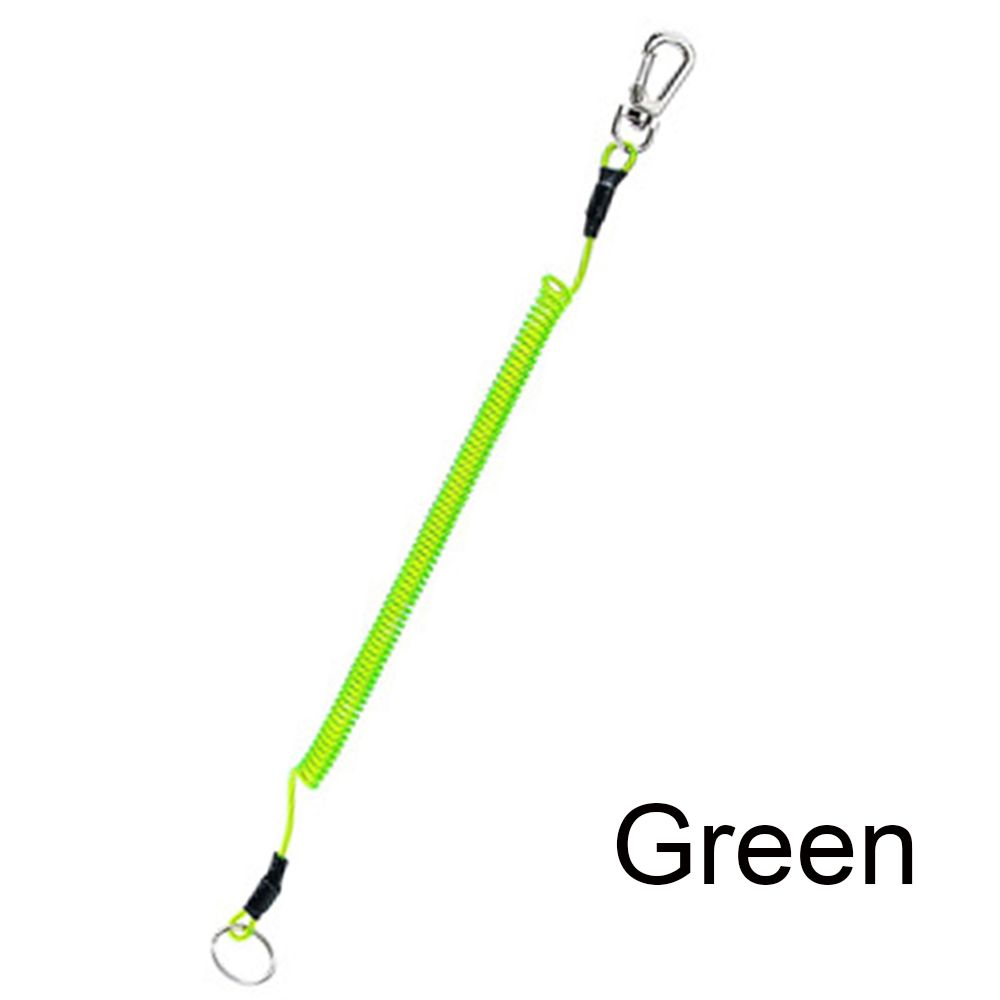 Camping Spring Elastic Rope Portable Fishing Lanyards Security Gear Tool Anti-lost Phone Keychain