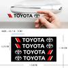 4Pcs/set Car Door Handle Sticker For Toyota RAV4 Camry Corolla Levin Yaris Reiz Vios Highlander CHR Avalon Auto Accessories