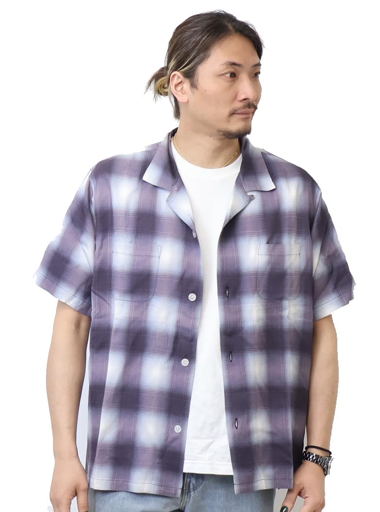 

OMBRE CHECK SHIRT [Houston] S/S чёрный
