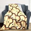 1pc Bread Pattern Blanket Warm, Cozy, And Soft, Suitable for Sofas, Beds, Cars, And Office Use.Perfect for Camping And Travel, Making It a Great Gift