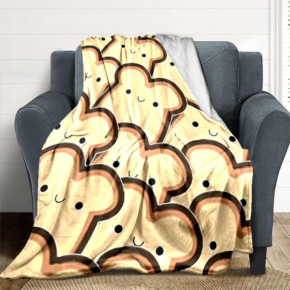 1pc Bread Pattern Blanket Warm, Cozy, And Soft, Suitable for Sofas, Beds, Cars, And Office Use.Perfect for Camping And Travel, Making It a Great Gift