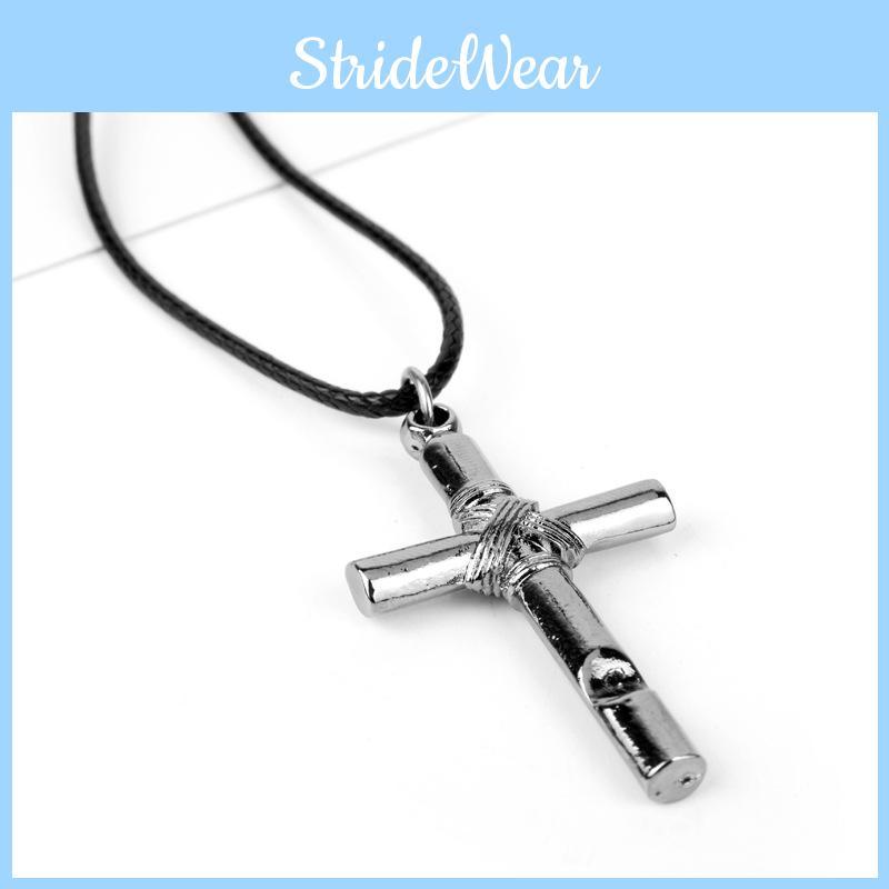Hell Girl Cross Pendant Necklace With Alloy Material And Snake Chain For Weddings And Travel