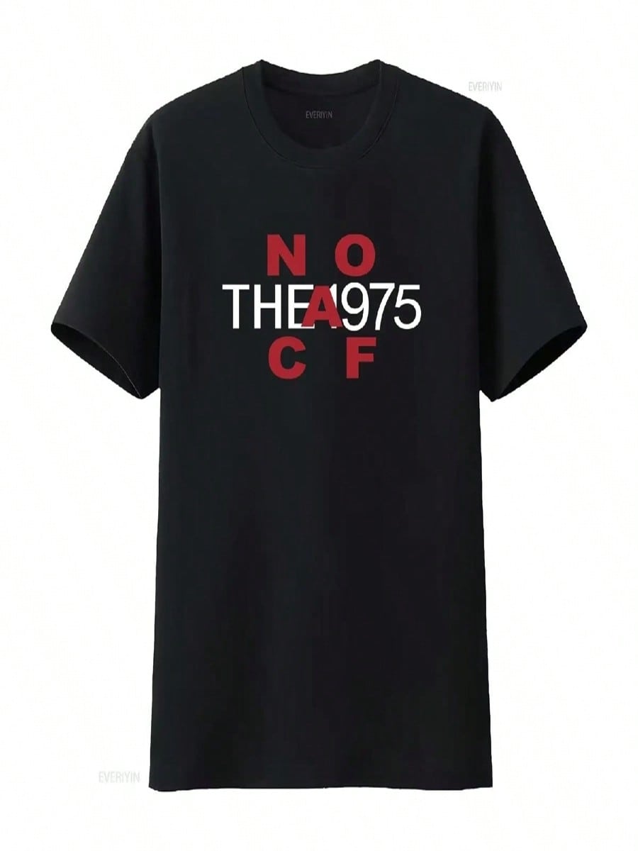 The 1975 T Shirt Music For Cars Back Print Vintage Washed Comfortable Fashion Soft Stylish Unisex Stretched S разноцветный