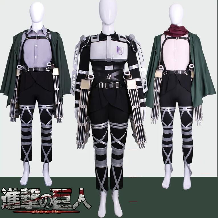 Aot Mikasa Cosplay Costume Final Season Movie Titan Jean Levi Rivaille Ackerman Armin Hange Eren Combat Suit Bodysuit