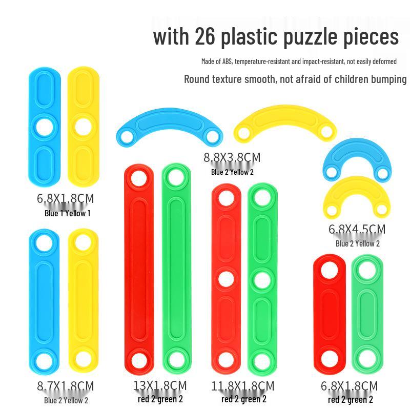Montessori Stacking & Shape Matching Toy for Girls: Kindergarten Baby Early Education Puzzle