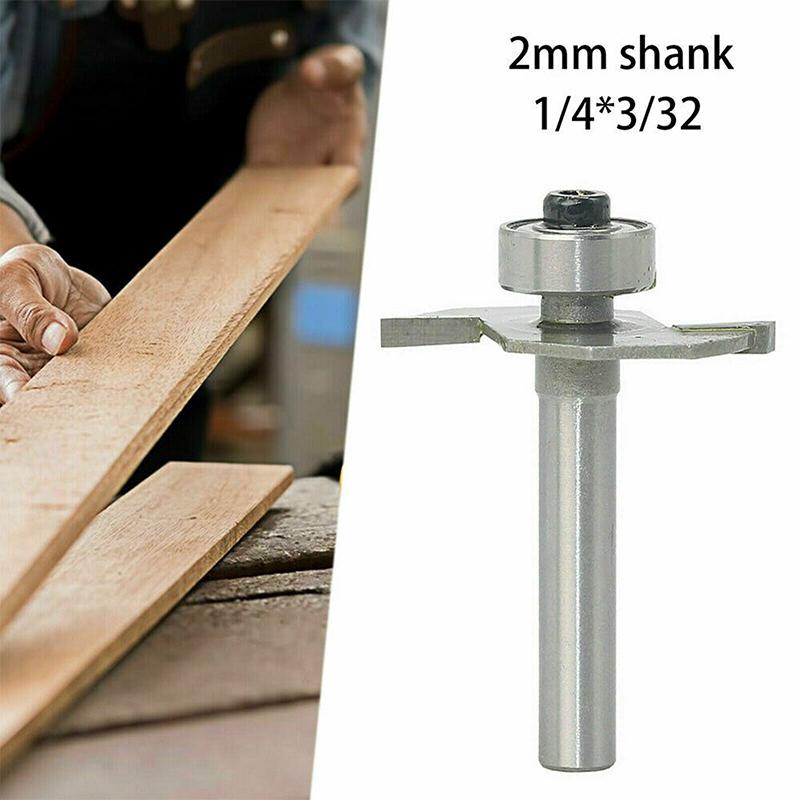 2mm Slot Cutter Bit T Trim Router Hand Held Electric Stand Motor-driven Drill for Knock On Furniture Machinery Accessories