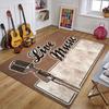 Retro Music Rugs for Bedroom Decoration Vintage Guitar Big 3D Printed Home Carpet Living Room Sofa Table Soft Non-Slip Floor Mat