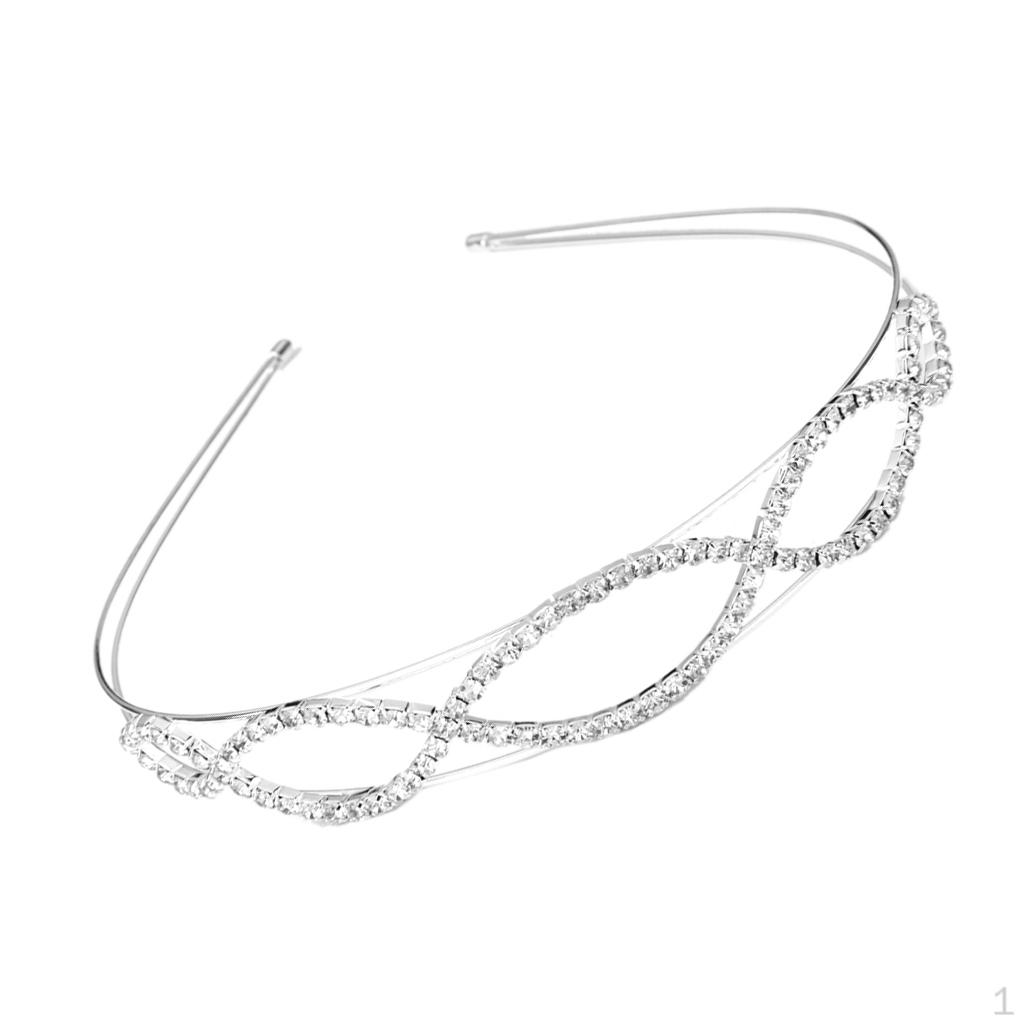 Wedding Bridal Bridesmaid Rhinestone Crown Headband Tiara