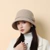 Middle aged and Elderly Wool Casual Basin Hat Korean Style  Fashionable and Versatile Warm  Ear Protecting Fisherman Hat