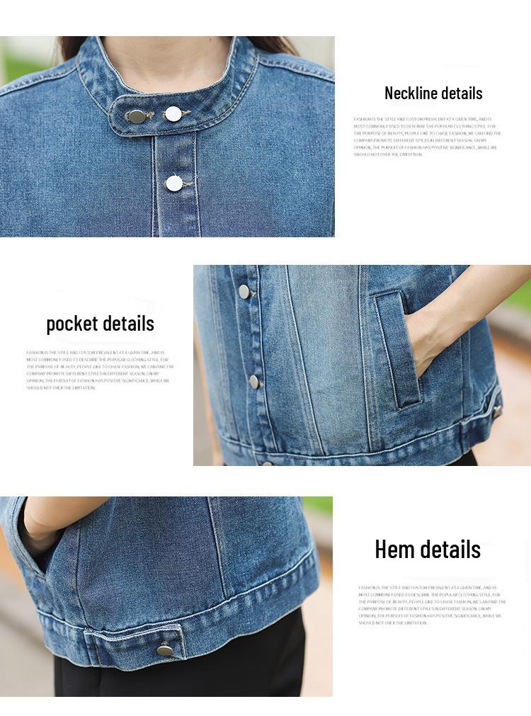 Korean Retro Women's Trendy Loose-Fit Soft Denim Vest