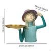 Figurine Statue Storage Tray Collectible Sculptures Decorative for Living Home Decoration