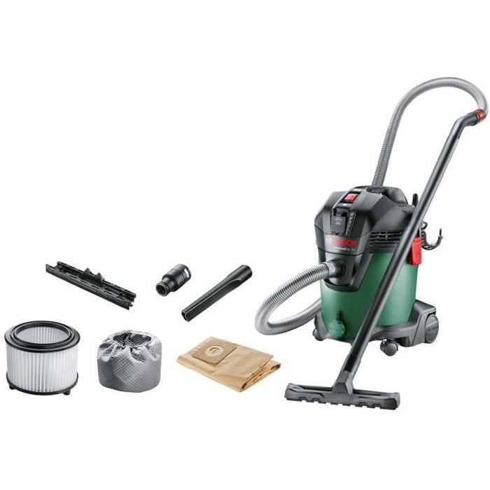 Bosch Wet and Dry Vacuum Cleaner - AdvancedVac 20 (with Accessories) - 1200 W - 260 Mbar/70 L/s - 20 L