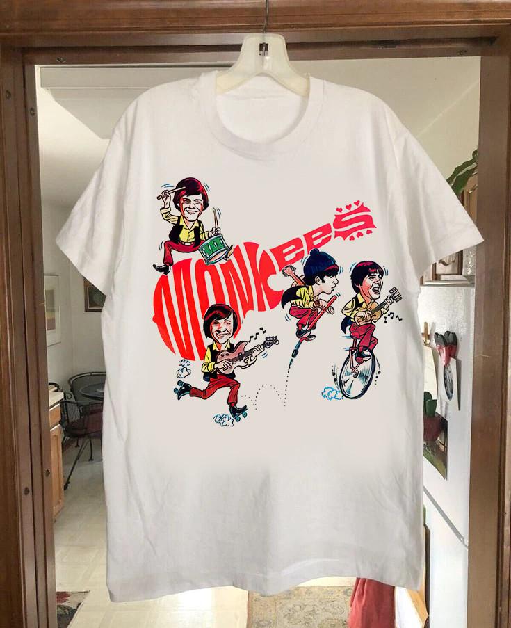 Vintage The Monkees Band Tour T-shirt Size S to 5XL NE221 Unisex T-Shirt XL