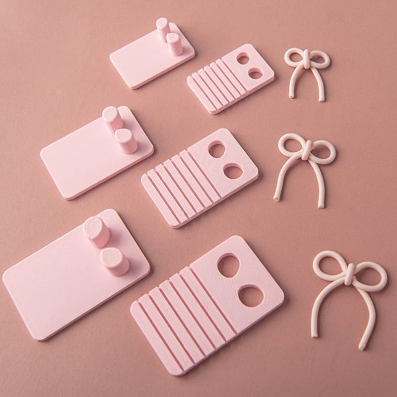Flexible PLA Clay Earring Mould Set for Line Shaping and Creative Bowknot Designs In Jewelry Crafting