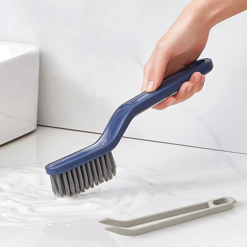 1PC Tidy Bathroom Gap Brush Window Crevice Dirt Clamp Cleaning Tools Dust Brush Groove Plastic Multifunctional