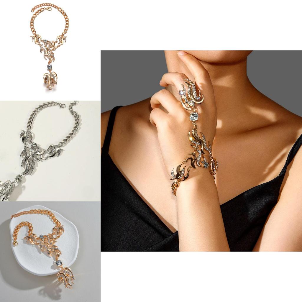 Fashion Alloy Water Diamond Geometric Midi Ring For Women Gift