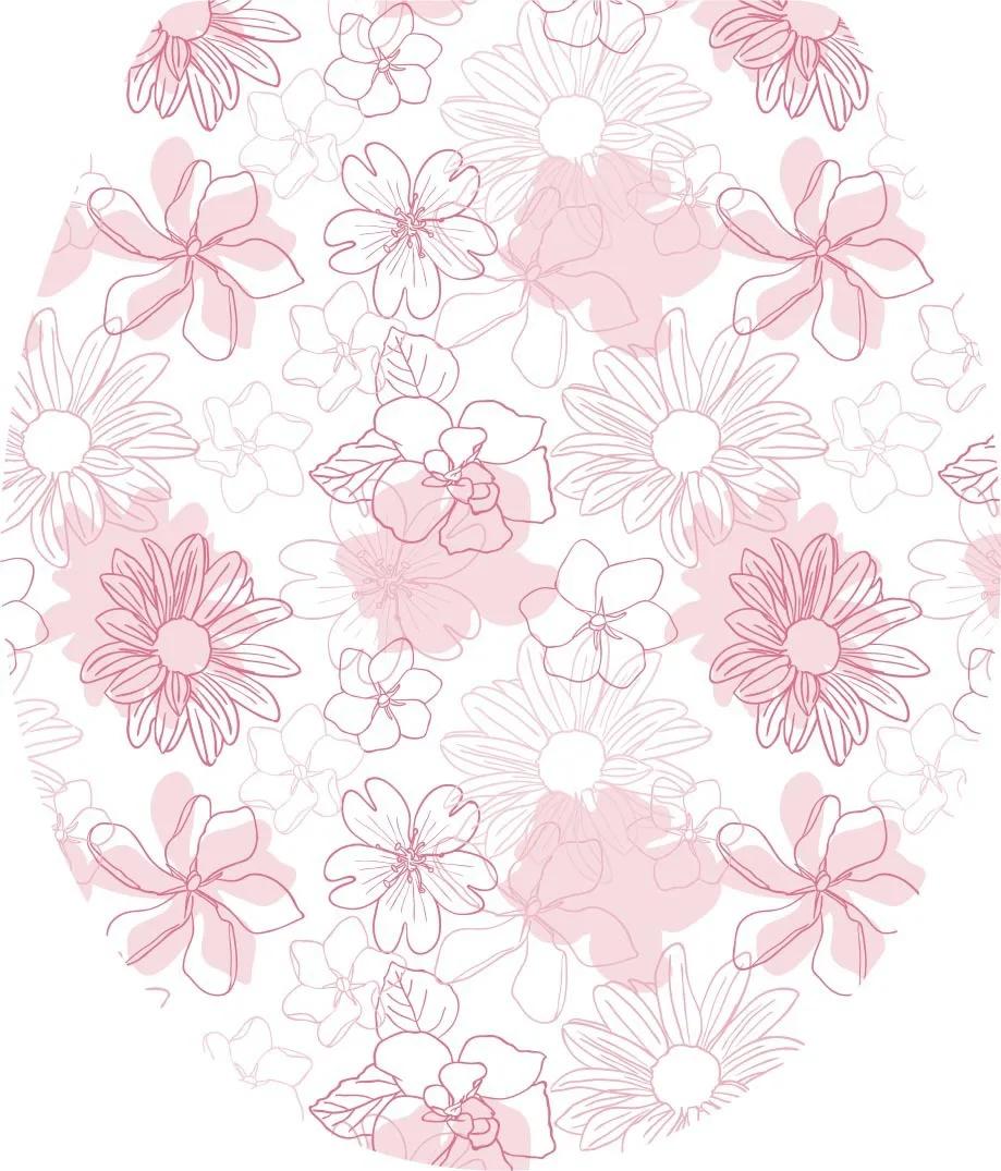 

1pc Pink Vine Flower Toilet Stickers Removable Tile Stickers For Restroom Renovation And Home Decor 2026 Christmas 40x34cm