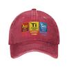 Autism EleUnisexts Periodic Table Awareness ASD  Fashion Baseball Cap Hats Visor Protection Snapback Cotton tops gorras