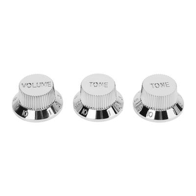 3 Pezzi Manopola Volume Basso Elettrico Plastica 2T1V Lavorazione Fine Manopola Potenziometro Chitarra per