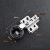 2PCS Interior No Hole Hardware Window Accessories Cabinet  Hinge Clip Glass Door Hinge Furniture Supplies