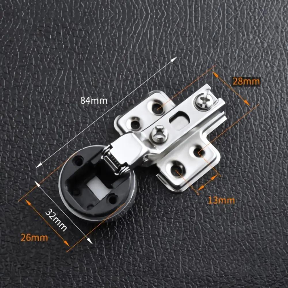 2PCS Interior No Hole Hardware Window Accessories Cabinet  Hinge Clip Glass Door Hinge Furniture Supplies