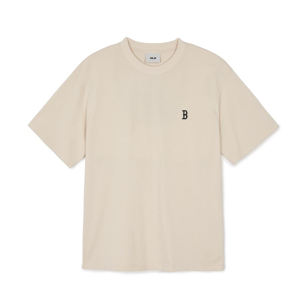 New MLB Boston Red Sox T Shirt Unisex Cream 3ATSB0444-43CRD