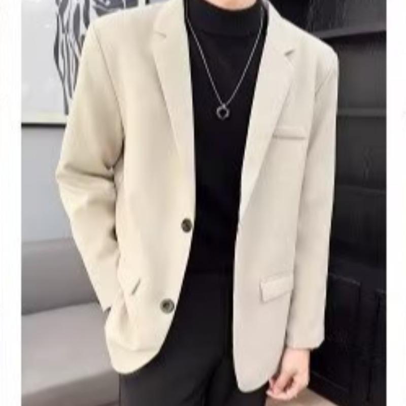 Sacou Casual Slim Fit pentru Bărbați Stil Coreean – Aspect Trendy Matur de Primăvară/Toamnă