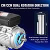 0.55KW Electric Motor 1400RPM AC 220~240V 4.5A 1-Phase 19mm Keyed Shaft
