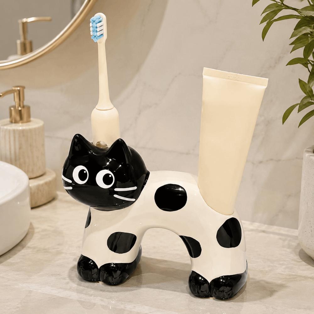 Creative Toothpaste Toothbrush Rack Ceramic Electric Toothbrush Stand  Home Decor