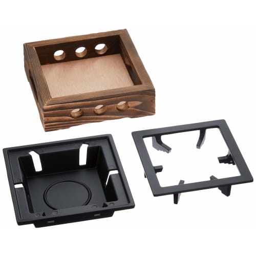Mine Aluminum Folk-Style Stove, Burnt Cedar, Large, M10-777