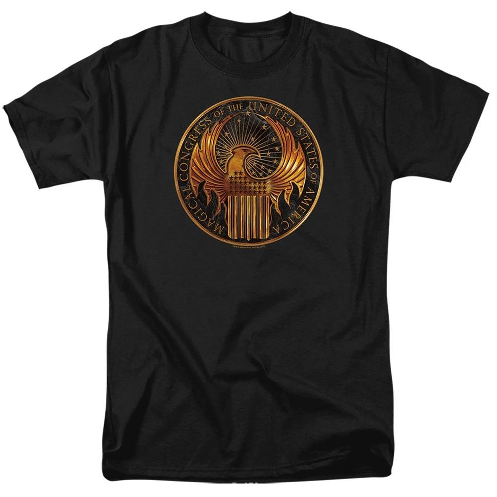 Fantastic Beasts - Magical Congress Crest -  Unisex Children s T-shirt - Black 140