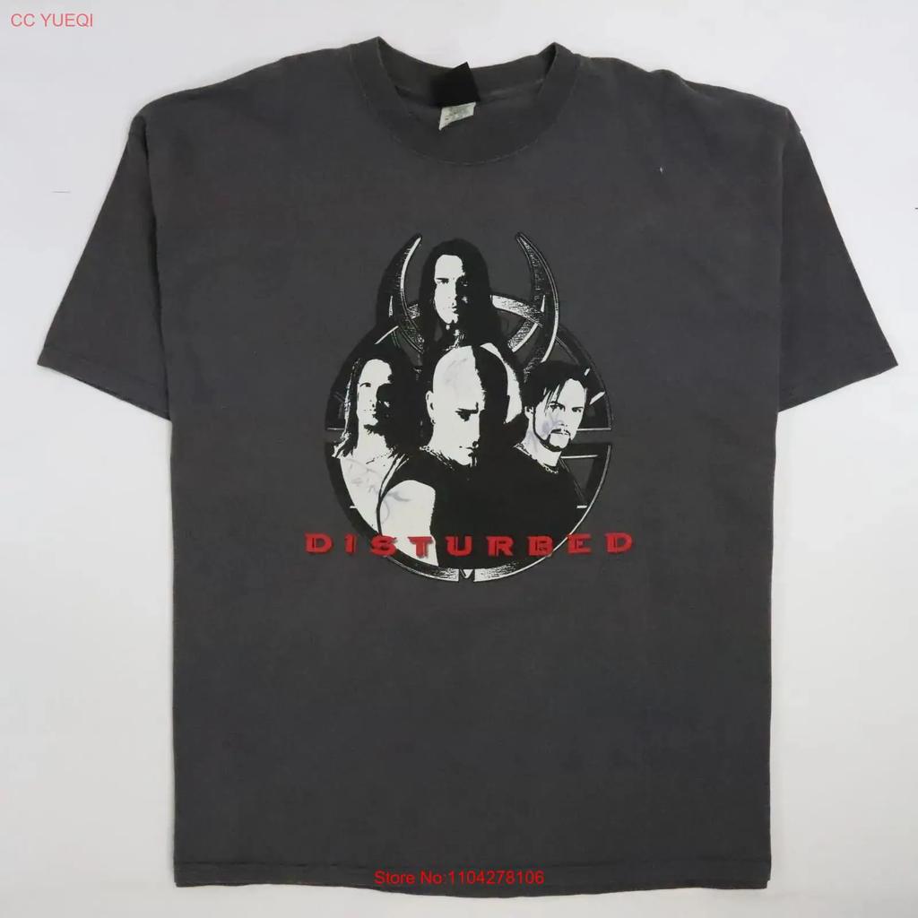 Vintage Disturbed Giant T Shirt Size 3XL Band 2002 vintage Washed fashion Soft Stretched Breathable Comfortable Slightly Unisex