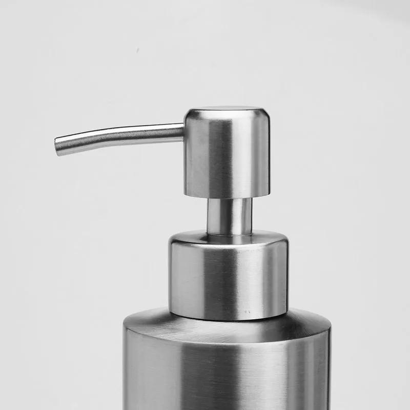 304 Stainless Steel Liquid Soap & Lotion Dispenser Pump -250/350/550ml for Kitchen/Bathroom/Office(Durable, Corrosion-Resistant)