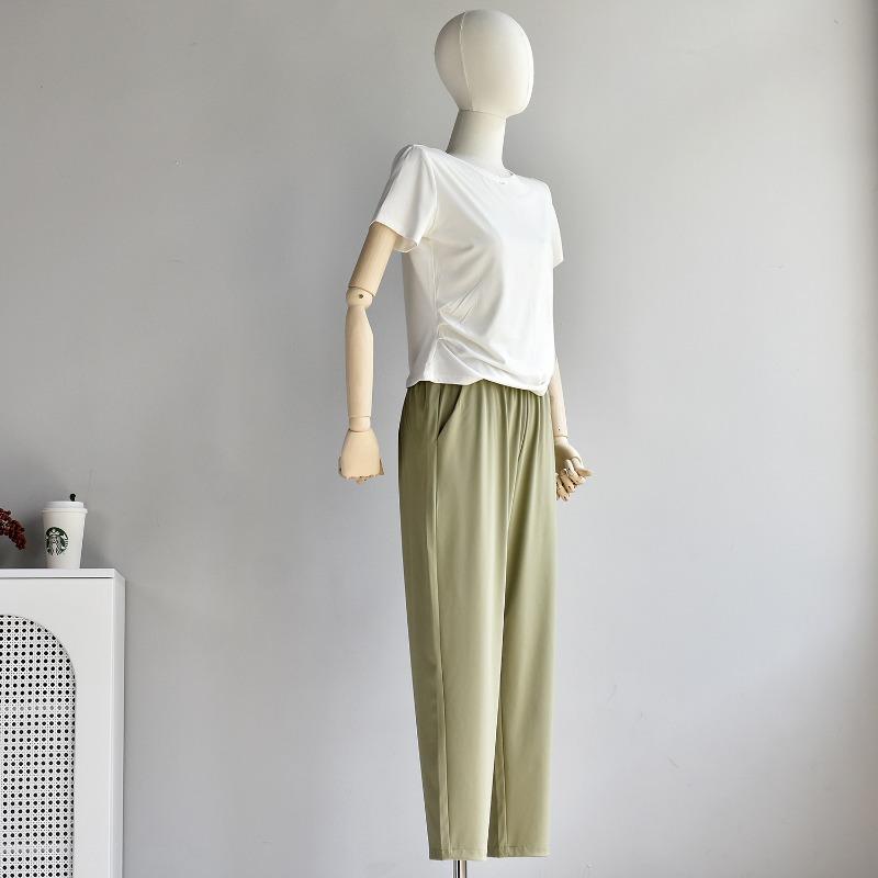Sunscreen icy summer thin nine-point cigarette pants, casual and fashionable all-match