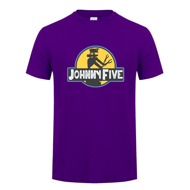 Lustiges Johnny 5 T-Shirt Unisex Streetwear Tops Sommer Kurzarm Baumwolle Geburtstagsgeschenke Johnny Five T-Shirt DY147