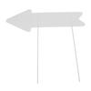 Blank Arrow Signs with Stakes Double Side Water Proof Directional Signs for Wedding Party Decor