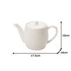 NARUMI PATIA Teapot, White, 530cc, 1-Serving, 40794-4598