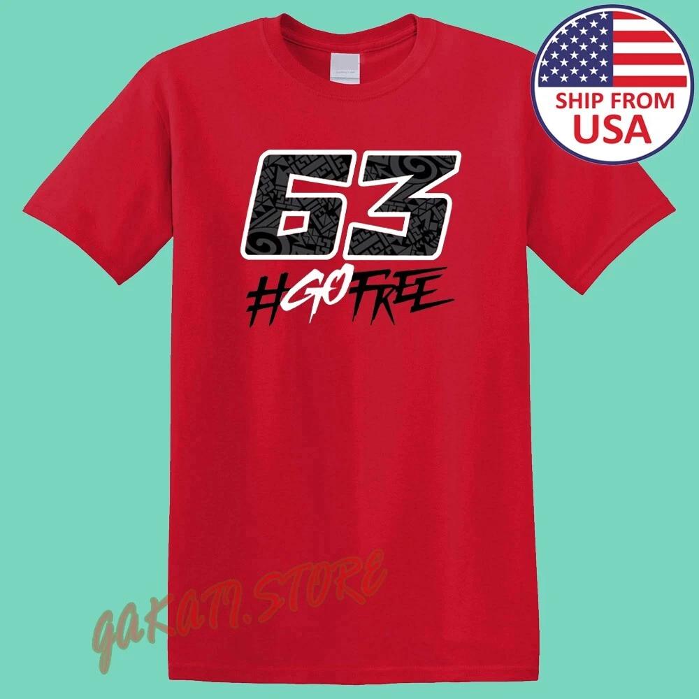 

Pecco Bagnaia 63 Go Free Men s Red Size S-5XL 4XL