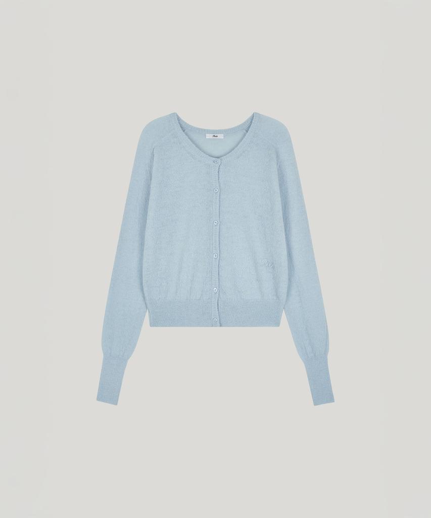 Poeteuseoul Signature Alpaca Cardigan_Ice Blue