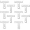 10Pcs Stainless Steel Fixed Plates 60x60mm Durable Steel Corner Angle Brackets Strong Welding Repair Connector