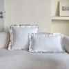French Lace Cushion Cover Washed Material Bedroom Pillow Shell Comfortable Pillow Cover