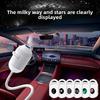 1PC Adjustable USB Star Projector Night Light Galaxy Sky Atmosphere Lamp Bedroom Car Interior Home Holiday Party Decor